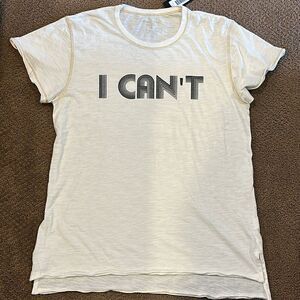 Unsweetened Women’s ‘I Can’t’ Off White T-Shirt